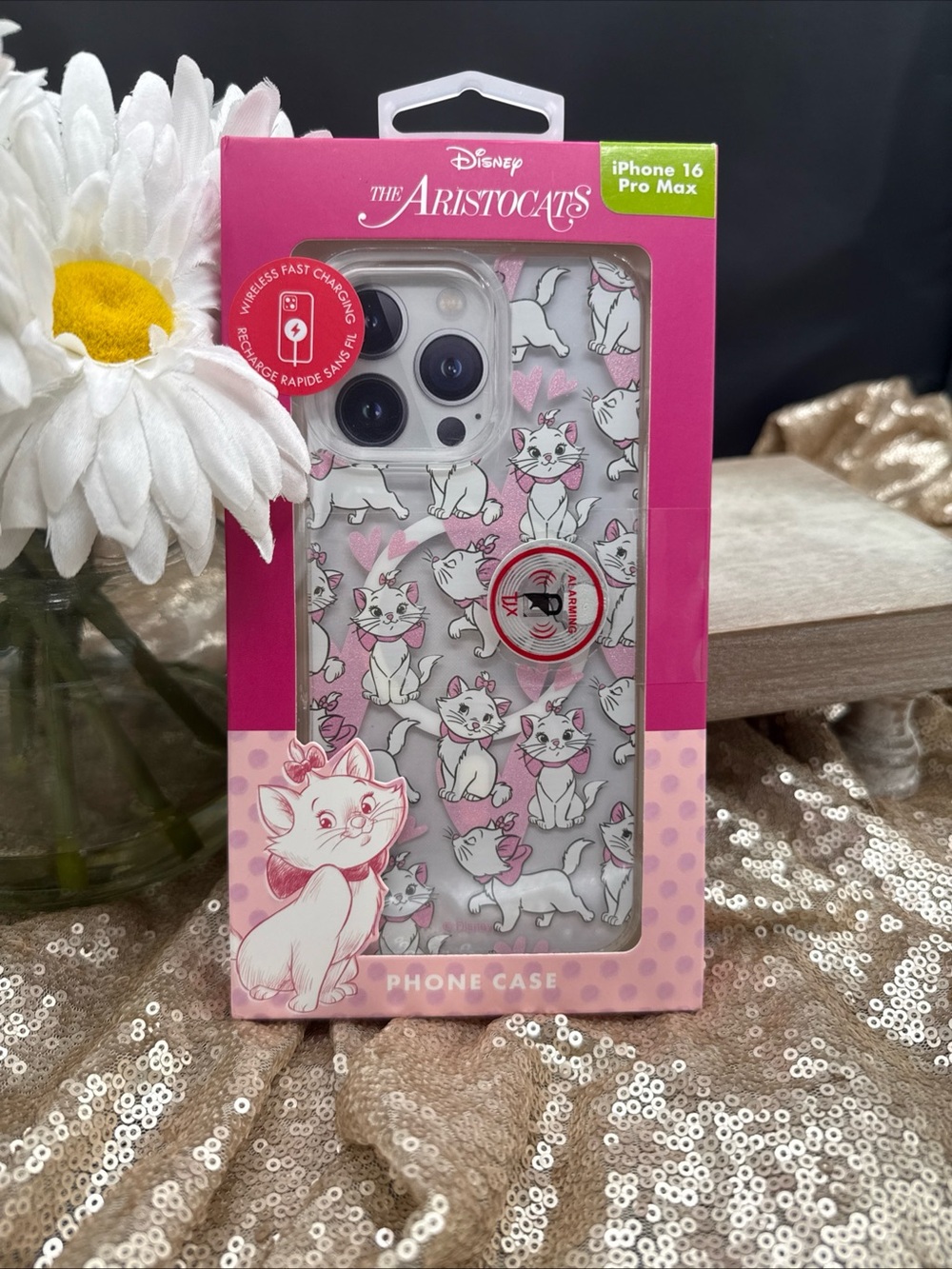 Disney The Aristocats Marie Pink iPhone 16 Pro Max Case new